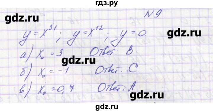 ГДЗ по алгебре 9 класс Звавич дидактические материалы  вариант 1 / С-13 - 9, Решебник 