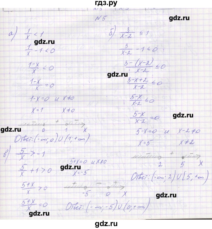 ГДЗ по алгебре 9 класс Звавич дидактические материалы  вариант 1 / С-22 - 5, Решебник 