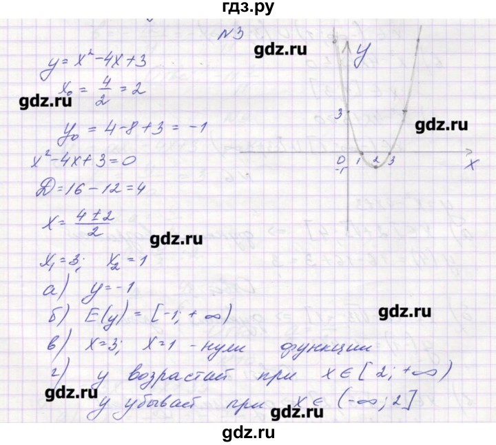 ГДЗ по алгебре 9 класс Звавич дидактические материалы  вариант 1 / С-10 - 3, Решебник 