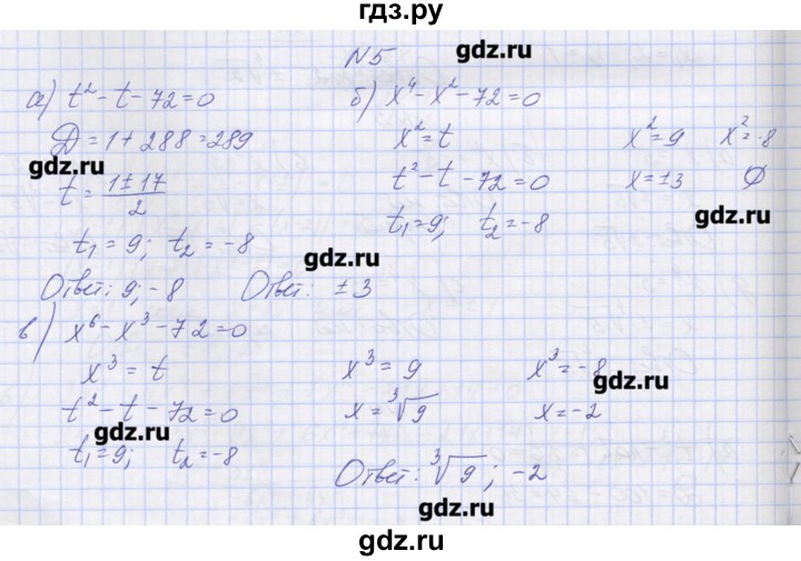 ГДЗ по алгебре 9 класс Звавич дидактические материалы  вариант 2 / С-17 - 5, Решебник 