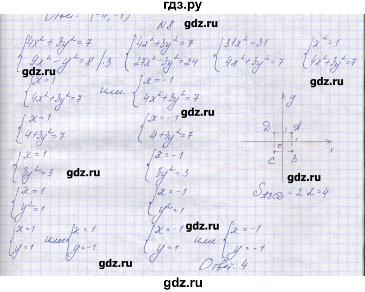 ГДЗ по алгебре 9 класс Звавич дидактические материалы  вариант 2 / С-27 - 8, Решебник 