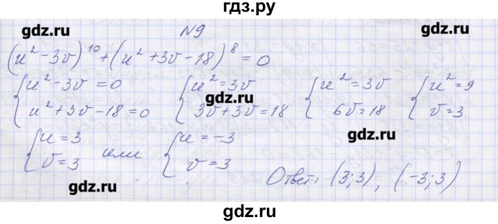 ГДЗ по алгебре 9 класс Звавич дидактические материалы  вариант 2 / С-27 - 9, Решебник 