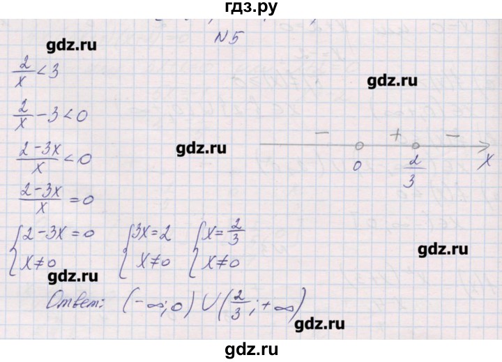 ГДЗ по алгебре 9 класс Звавич дидактические материалы  контрольные работы / К-5 / вариант 1 - 5, Решебник 