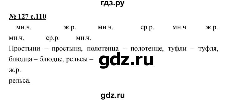 ГДЗ по русскому языку 4 класс Ломакович   упражнение - 127, Решебник №1