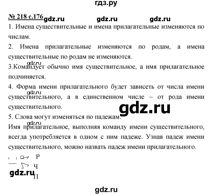 ГДЗ по русскому языку 4 класс Ломакович   упражнение - 218, Решебник №1