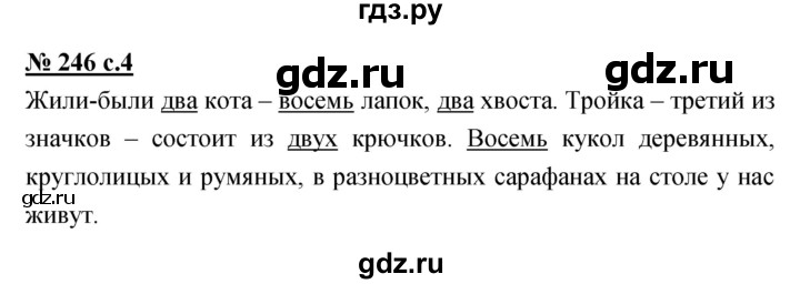 ГДЗ по русскому языку 4 класс Ломакович   упражнение - 246, Решебник №1