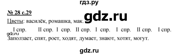 ГДЗ по русскому языку 4 класс Ломакович   упражнение - 28, Решебник №1