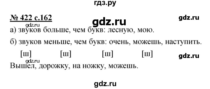 ГДЗ по русскому языку 4 класс Ломакович   упражнение - 422, Решебник №1