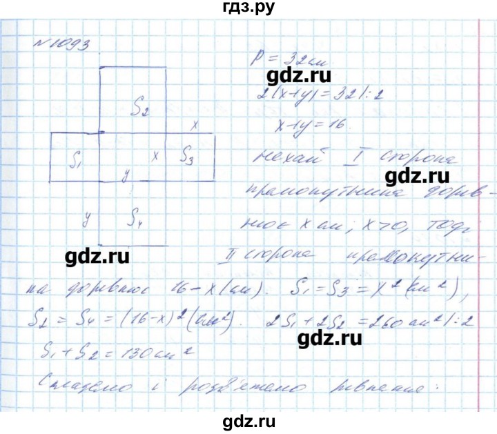ГДЗ по алгебре 8 класс Бевз   вправа - 1093, Решебник