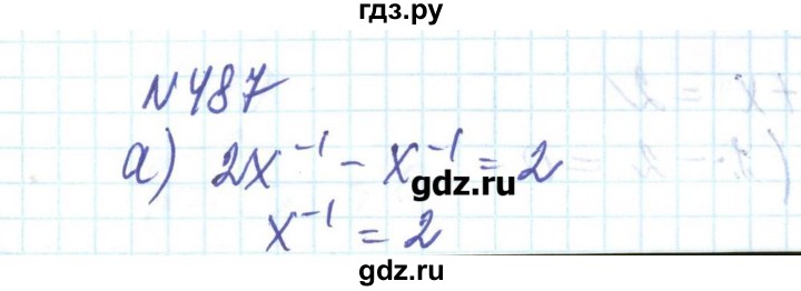 ГДЗ по алгебре 8 класс Бевз   вправа - 487, Решебник
