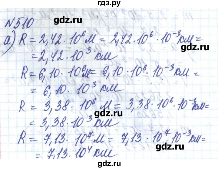 ГДЗ по алгебре 8 класс Бевз   вправа - 510, Решебник