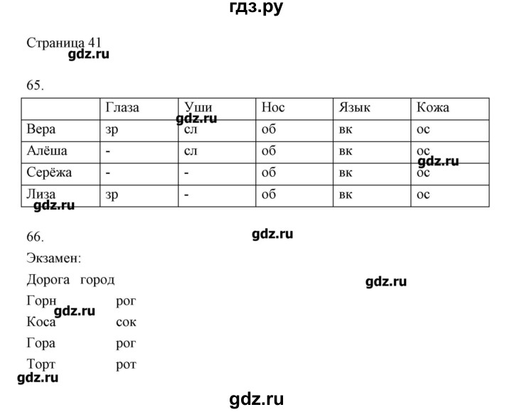 ГДЗ по информатике 2 класс Бененсон тетрадь для самостоятельной работы   страница - 41, Решебник