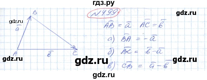 ГДЗ по геометрии 9 класс Ершова   завдання - 499, Решебник №1