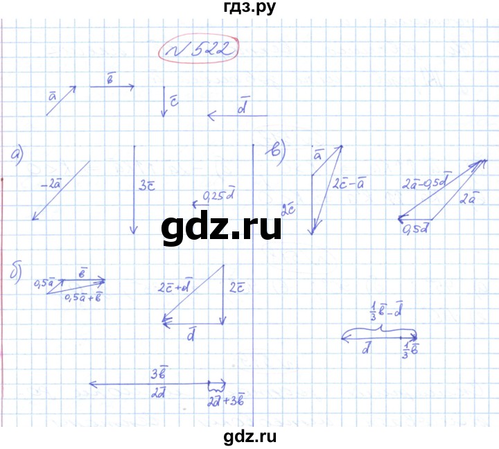 ГДЗ по геометрии 9 класс Ершова   завдання - 522, Решебник №1