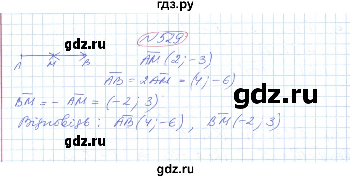 ГДЗ по геометрии 9 класс Ершова   завдання - 529, Решебник №1