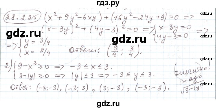 ГДЗ по алгебре 11 класс Мерзляк  Углубленный уровень параграф 28 - 28.225, Решебник