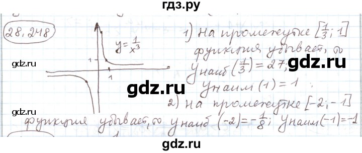 ГДЗ по алгебре 11 класс Мерзляк  Углубленный уровень параграф 28 - 28.248, Решебник