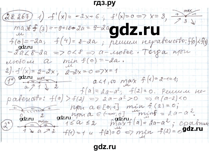 ГДЗ по алгебре 11 класс Мерзляк  Углубленный уровень параграф 28 - 28.267, Решебник