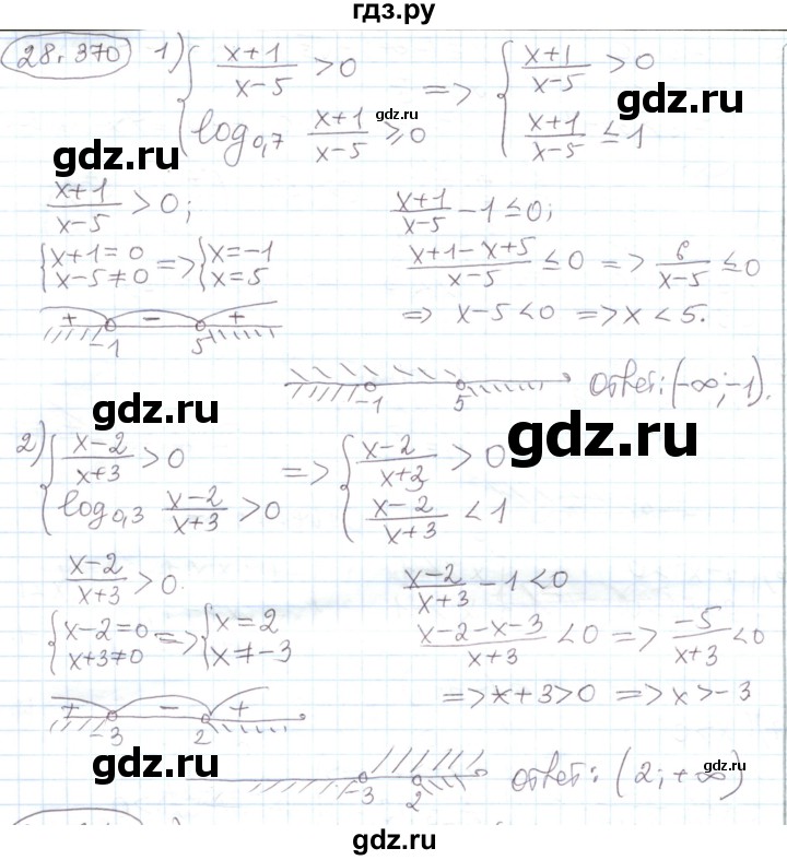 ГДЗ по алгебре 11 класс Мерзляк  Углубленный уровень параграф 28 - 28.370, Решебник