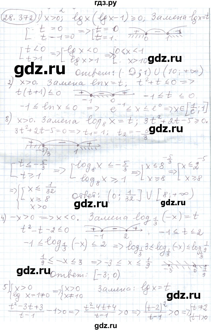 ГДЗ по алгебре 11 класс Мерзляк  Углубленный уровень параграф 28 - 28.372, Решебник