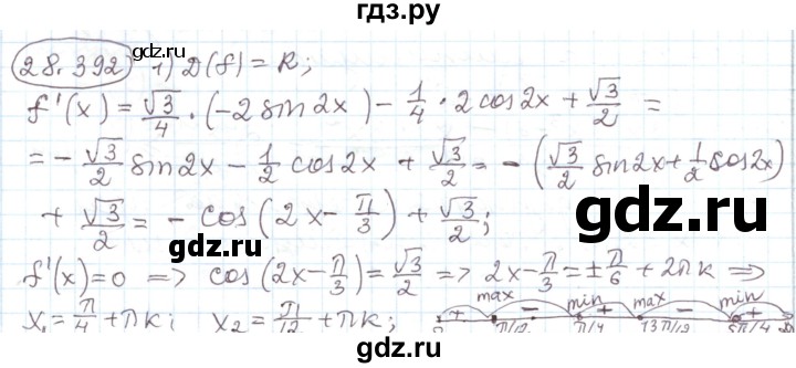 ГДЗ по алгебре 11 класс Мерзляк  Углубленный уровень параграф 28 - 28.392, Решебник