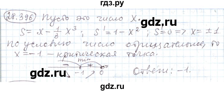 ГДЗ по алгебре 11 класс Мерзляк  Углубленный уровень параграф 28 - 28.396, Решебник