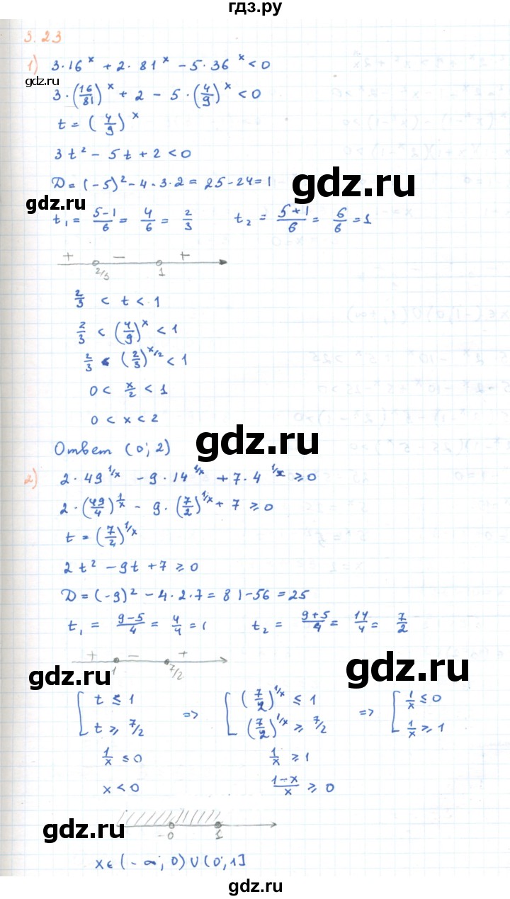 ГДЗ по алгебре 11 класс Мерзляк  Углубленный уровень параграф 3 - 3.23, Решебник