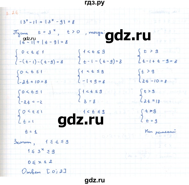 ГДЗ по алгебре 11 класс Мерзляк  Углубленный уровень параграф 3 - 3.26, Решебник