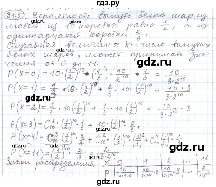 ГДЗ по алгебре 11 класс Мерзляк  Углубленный уровень параграф 31 - 31.5, Решебник