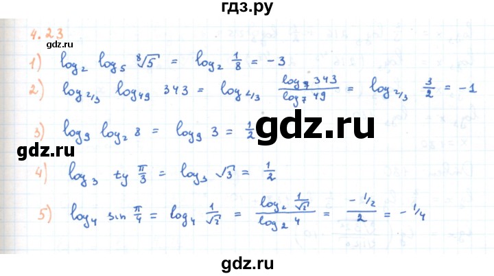 ГДЗ по алгебре 11 класс Мерзляк  Углубленный уровень параграф 4 - 4.23, Решебник