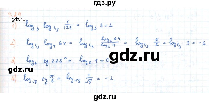 ГДЗ по алгебре 11 класс Мерзляк  Углубленный уровень параграф 4 - 4.24, Решебник