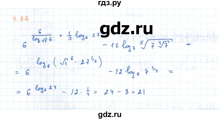 ГДЗ по алгебре 11 класс Мерзляк  Углубленный уровень параграф 4 - 4.32, Решебник