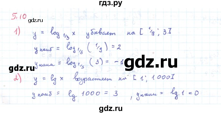 ГДЗ по алгебре 11 класс Мерзляк  Углубленный уровень параграф 5 - 5.10, Решебник