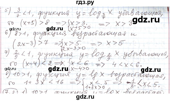 ГДЗ по алгебре 11 класс Мерзляк  Углубленный уровень параграф 7 - 7.1, Решебник