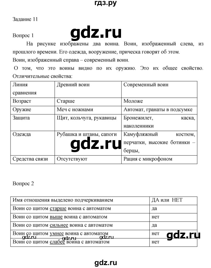 ГДЗ по информатике 3 класс Матвеева рабочая тетрадь  §13 - 11, Решебник №1