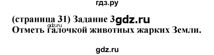 ГДЗ по окружающему миру 1 класс Плешаков проверочные работы  страница - 31, Решебник 2017