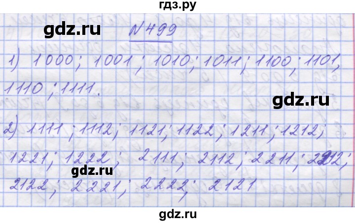 ГДЗ по математике 5 класс Истер   вправа - 499, Решебник №1