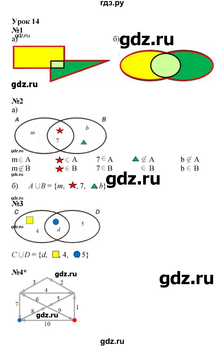 ГДЗ по математике 3 класс Петерсон рабочая тетрадь  часть 1 / урок - 14, Решебник 2024