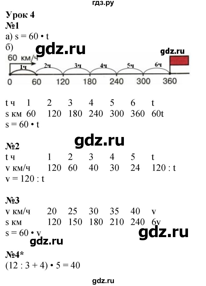 ГДЗ по математике 3 класс Петерсон рабочая тетрадь  часть 3 / уроки - 4, Решебник 2022