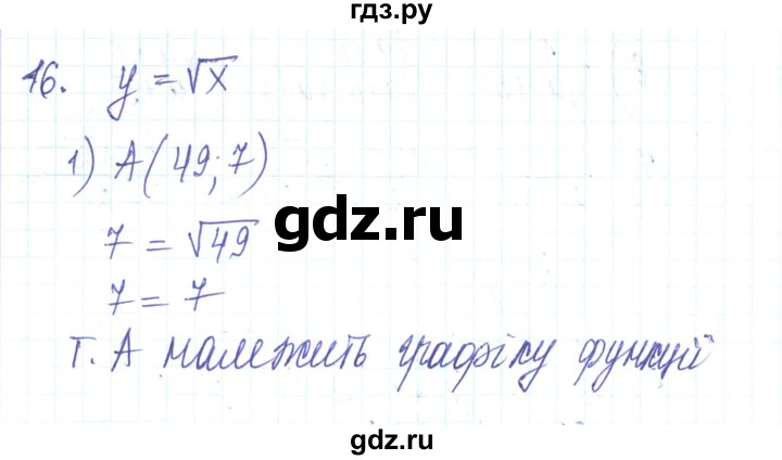 ГДЗ по алгебре 8 класс Тарасенкова   повторення / розділ 2 - 16, Решебник