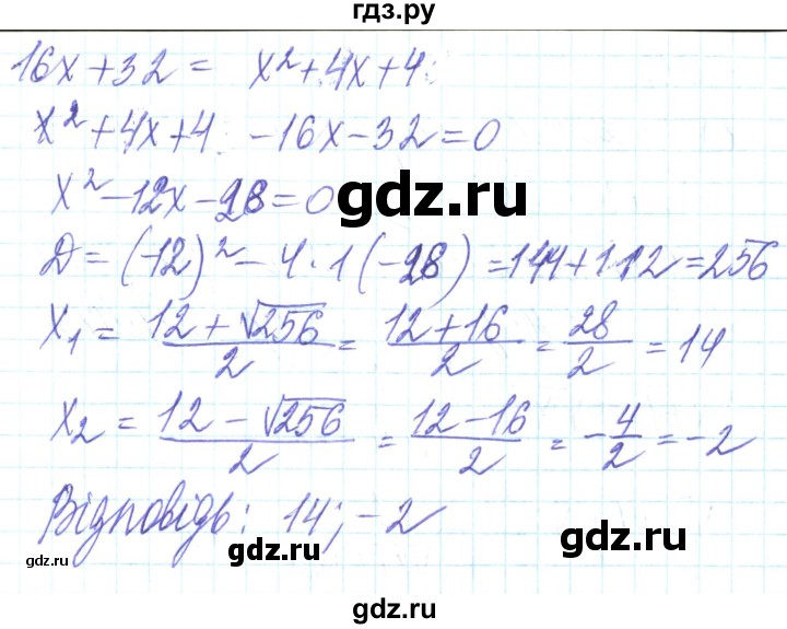 ГДЗ по алгебре 8 класс Кравчук   вправа - 1014, Решебник