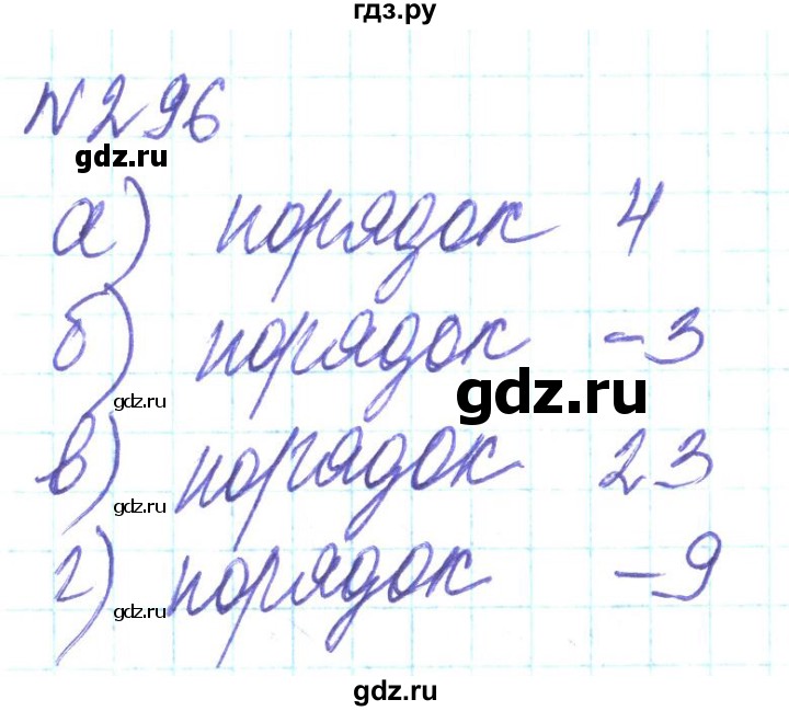 ГДЗ по алгебре 8 класс Кравчук   вправа - 296, Решебник