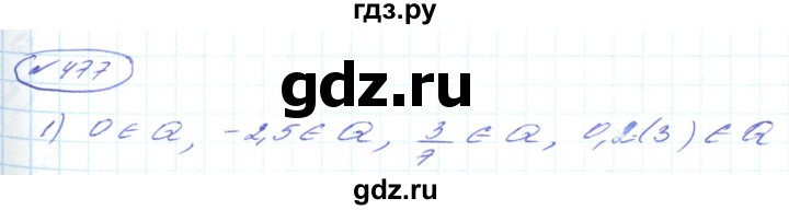 ГДЗ по алгебре 8 класс Кравчук   вправа - 477, Решебник