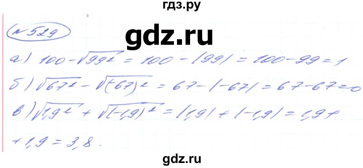 ГДЗ по алгебре 8 класс Кравчук   вправа - 529, Решебник