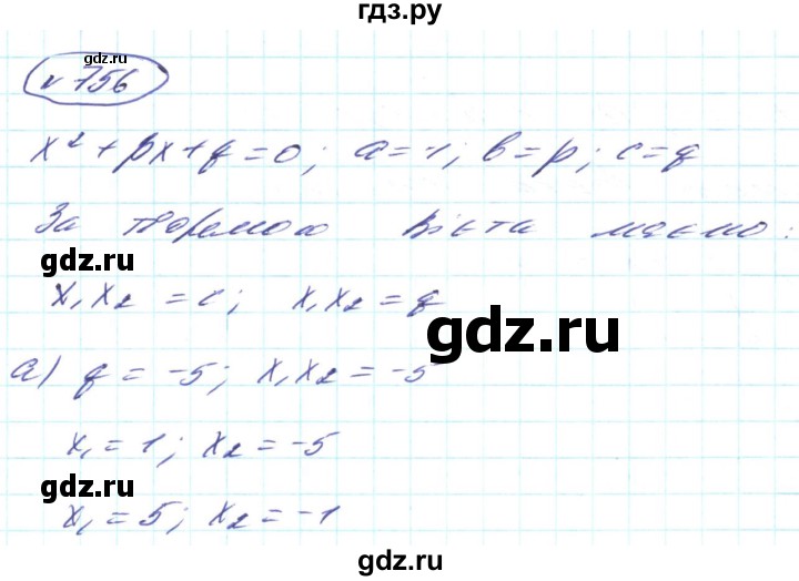 ГДЗ по алгебре 8 класс Кравчук   вправа - 756, Решебник
