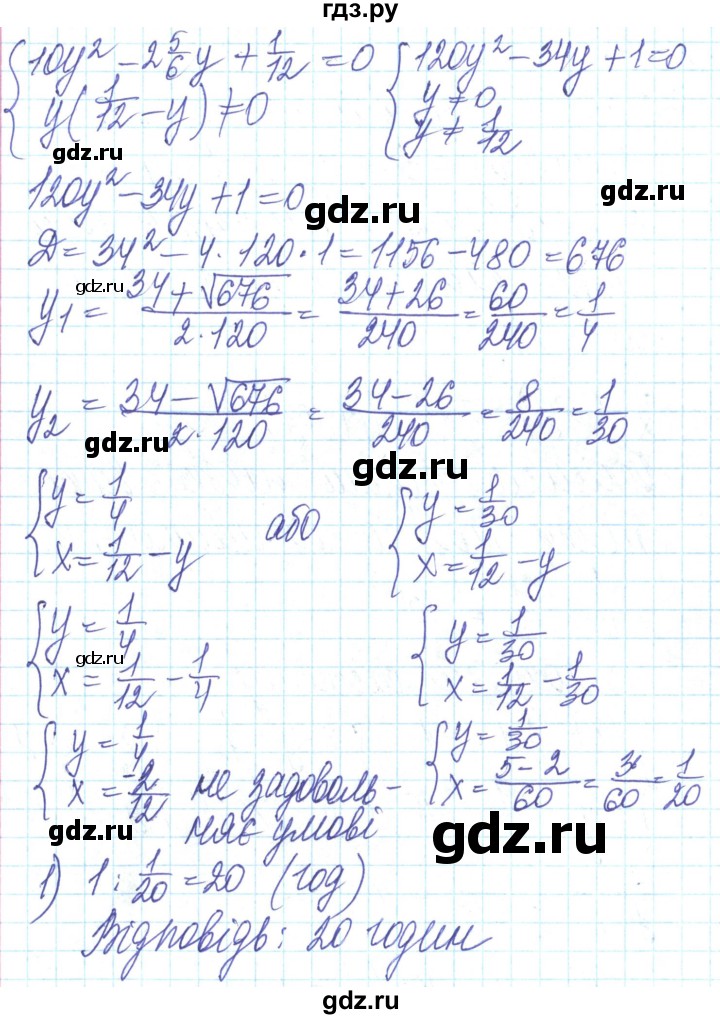 ГДЗ по алгебре 8 класс Кравчук   вправа - 988, Решебник
