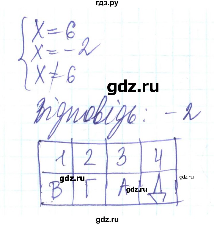 ГДЗ по алгебре 8 класс Кравчук   задания для самопроверки / завдання №5 - 7, Решебник