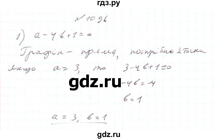 ГДЗ по алгебре 7 класс Тарасенкова   вправа - 1096, Решебник