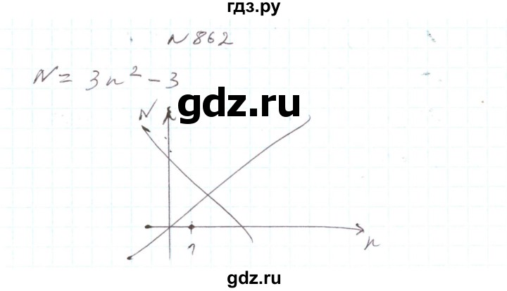 ГДЗ по алгебре 7 класс Тарасенкова   вправа - 862, Решебник