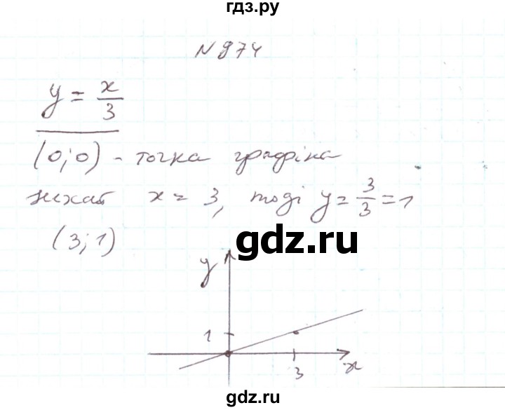ГДЗ по алгебре 7 класс Тарасенкова   вправа - 974, Реешбник